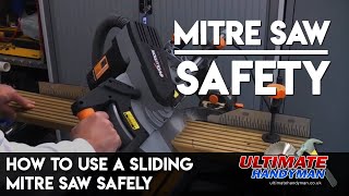 How to use a sliding mitre saw safely [upl. by Demetrius]