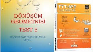 Dönüşüm Geometrisi Test 5 barışçelenk geometri [upl. by Elyagiba9]