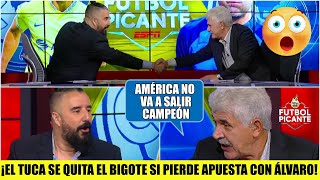 INCREÍBLE APUESTA entre Álvaro Morales y el Tuca por AMÉRICA ¿Se quitará el bigote  Futbol Picante [upl. by Jacobah]