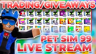 🔴LIVE GIVEAWAYS AND TRADING IN PS99 [upl. by Ayoted]