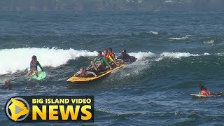 Surfers Healing Catches Waves In Hilo Dec 1 2017 [upl. by Dolley]