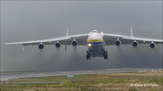 Antonov An225 Mriya Start Airport LeipzigHalle 07072021 [upl. by Ardath260]