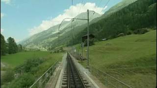 World railways Switzerland Glacier Express1 Zermatt  Brig [upl. by Havard]