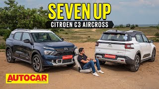 Citroen C3 Aircross review  Citroens sevenseater Creta rival  First Drive  Autocar India [upl. by Arimat572]