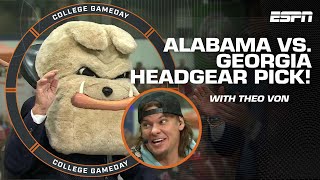 Lee Corsos SEC Championship headgear pick with Theo Von 🏈🍿  College GameDay [upl. by Gabbi]