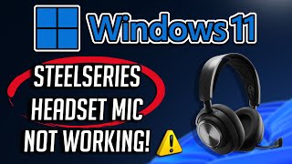 Fix SteelSeries Headset Mic Not Working in Windows 1110 2024 Solution [upl. by Britney435]