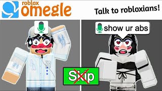 Roblox Omegle VOICE CHAT But i cant SKIP ANYONE 10 [upl. by Mouldon]