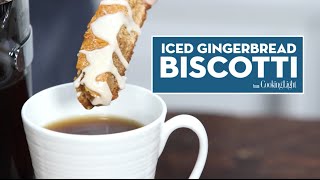 Iced Gingerbread Biscotti  Cooking Light [upl. by Babbette]