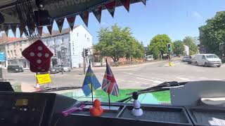 Scania 142 and Fowler Steam Road Locomotive heading to Carrington Steam Rally 2023 [upl. by Kirsteni]