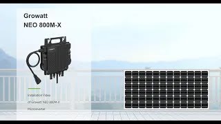 Installation Guide The Growatt NEO 800MX Microinverter [upl. by Fredelia]