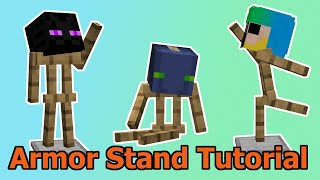 ARMOR STAND BOOK TUTORIAL  Beginners guide  Minecraft 115 [upl. by Neitsirhc]