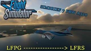 VLIEGEN MET SIMBRIEF amp FLYBYWIRE A320 Microsoft Flight Sim 2020 [upl. by Catto]