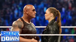 WWE November 192024  The Rock Vs Ronda Rousey  SmackDown Live Full Match 2k24 [upl. by Jervis]