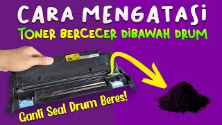 Toner bercecer di kertas dan bawah drum Kyocera m2040dn25402640 [upl. by Myrtia]