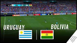 URUGUAY vs BOLIVIA  Eliminatorias Mundial 2026 • Simulación amp Recreación de Video Juego [upl. by Irrak180]