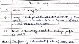 Coorg Glimpses Of Indias Part 2 Class 10 English Chapter 7 Question Answer  Explanation [upl. by Akzseinga]