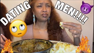 FUFU amp CASSAVA STEW MUKBANG w STORYTIME [upl. by Acilgna]