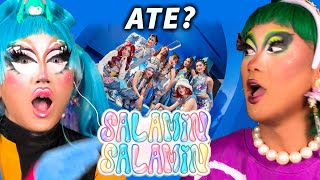 BINI  Salamin Salamin Reaction  Drag Queen Reacts [upl. by Ecirtnuahs751]