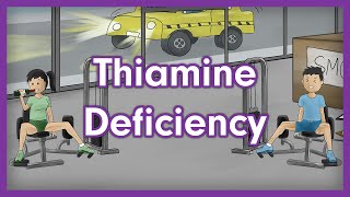 Thiamine Deficiency Vitamin B1  USMLE Step 1 Pathology Mnemonic [upl. by Proctor]