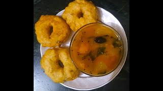 Sambar Vada Recipe  Crispy Medu Vada Recipe [upl. by Urbani]