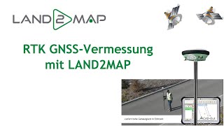 RTK GNSSVermessung mit LAND2MAP [upl. by Otter]