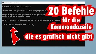 20 geniale Befehle für die WindowsKommandozeile [upl. by Mcgannon964]