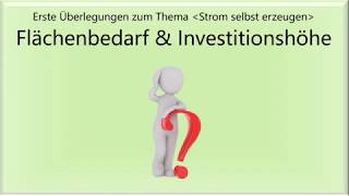 Energiewende Strom selber erzeugen Teil1 [upl. by Ellerehc]