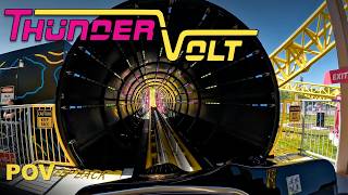 Thundervolt POV At Playland PNE New For 2024 Zamperla Coaster [upl. by Arodal694]