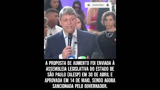 Tarcísio sanciona novo salário mínimo de R 1 640 em São Paulo shorts politica governo salário [upl. by Gilbertson]