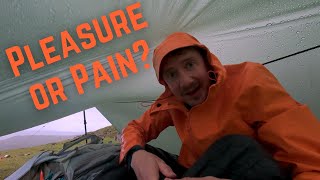 Tarp and bivy camping in bad weather  Robens Mountain Bivy [upl. by Daffie]