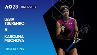 Lesia Tsurenko v Karolina Muchova Highlights  Australian Open 2023 First Round [upl. by Carlson]