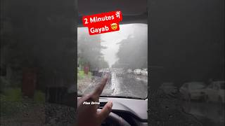 🤯 Sirf 1 minute मैं baarish main glaas se fog gayab rains shorts india [upl. by Soisatsana]