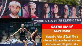 Fuller of South Africa wins against Zein of Egypt at QTerminals Qatar Classic doha qatar [upl. by Alhsa113]