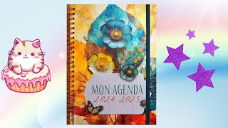 💓Mon agenda 20242025 de Karine Vigouroux FleurdeVieCadeaux un agenda de 18 mois pratique amp girly [upl. by Ordnaxela]