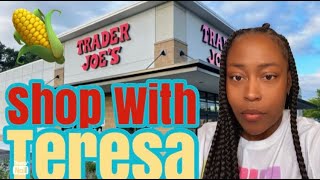 SHOP WITH TERESA AT TRADER JOE’S FOR GROCERIES FIRST TIME GOING I SPENT …traderjoes shopping [upl. by Htiduy47]