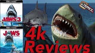 Jaws 3 amp Jaws The Revenge 4k Reviews  Ranking The 4k Transfers amp Franchise [upl. by Ardnatal]