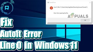 Fix AutoIt Error Line 0 In Windows 11 [upl. by Agni168]