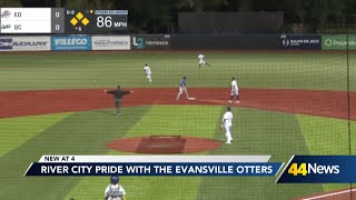 River City Pride with the Evansville Otters [upl. by Ayrotal]