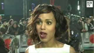 Jamie Foxx and Kerry Washington Interview  Django Unchained UK Premiere [upl. by Ahtnicaj]