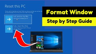 Reset your Windows 10 PC and make it like new again  How To Reset Windows 1011  Format Laptop [upl. by Auqenahs]