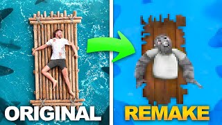 Recreating MrBeast THUMBNAILS In Gorilla Tag [upl. by Ahtebat]