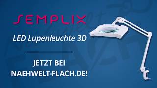 Semplix LED LupenTischleuchte 3D 189mm Linse [upl. by Sedaiuqlem]