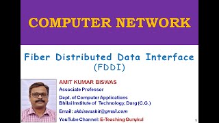 FDDI in hindi by AMIT KUMAR BISWAS  Fiber Distributed Data Interface  computer network  2019 [upl. by Awram]