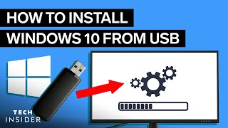 How To Install Windows 10 From USB 2022 [upl. by Sibelle]