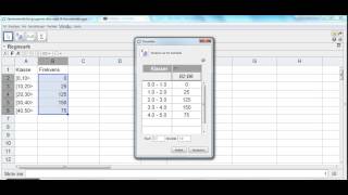 Geogebra 2P  Gjennomsnitt for grupperte data med lik klassebredde [upl. by Seuqirdor130]