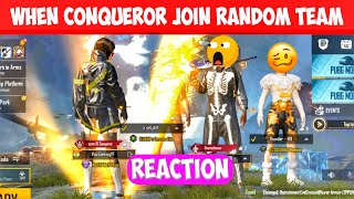 When Conqueror Player Join Random Team  Conqueror Team Effect Reaction  Season 17 [upl. by Bower]