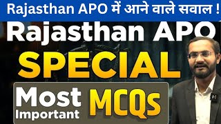 Rajasthan APO 2024 Most Important MCQs  Mix Question Series  Exam Express Academy [upl. by Asiulana]