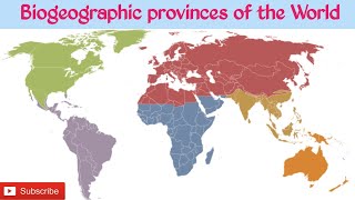 Biogeographic provinces of the World in Hindi  biogeographical realm of World  UGC NETJRF EVS [upl. by Sherris89]