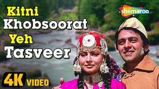 Kitni Khubsoorat Yeh Tasveer 4K Video  Bemisal 1982  Rakhee Amitabh Bachchan  Kishore Kumar [upl. by Mechelle]