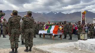 SFF Tibetan army  Coy late Nyima Tenzin funeral  full video [upl. by Gargan]